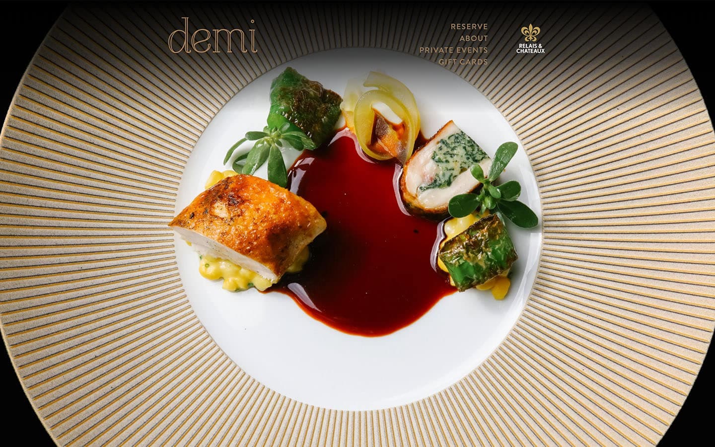 Demi Restaurant website