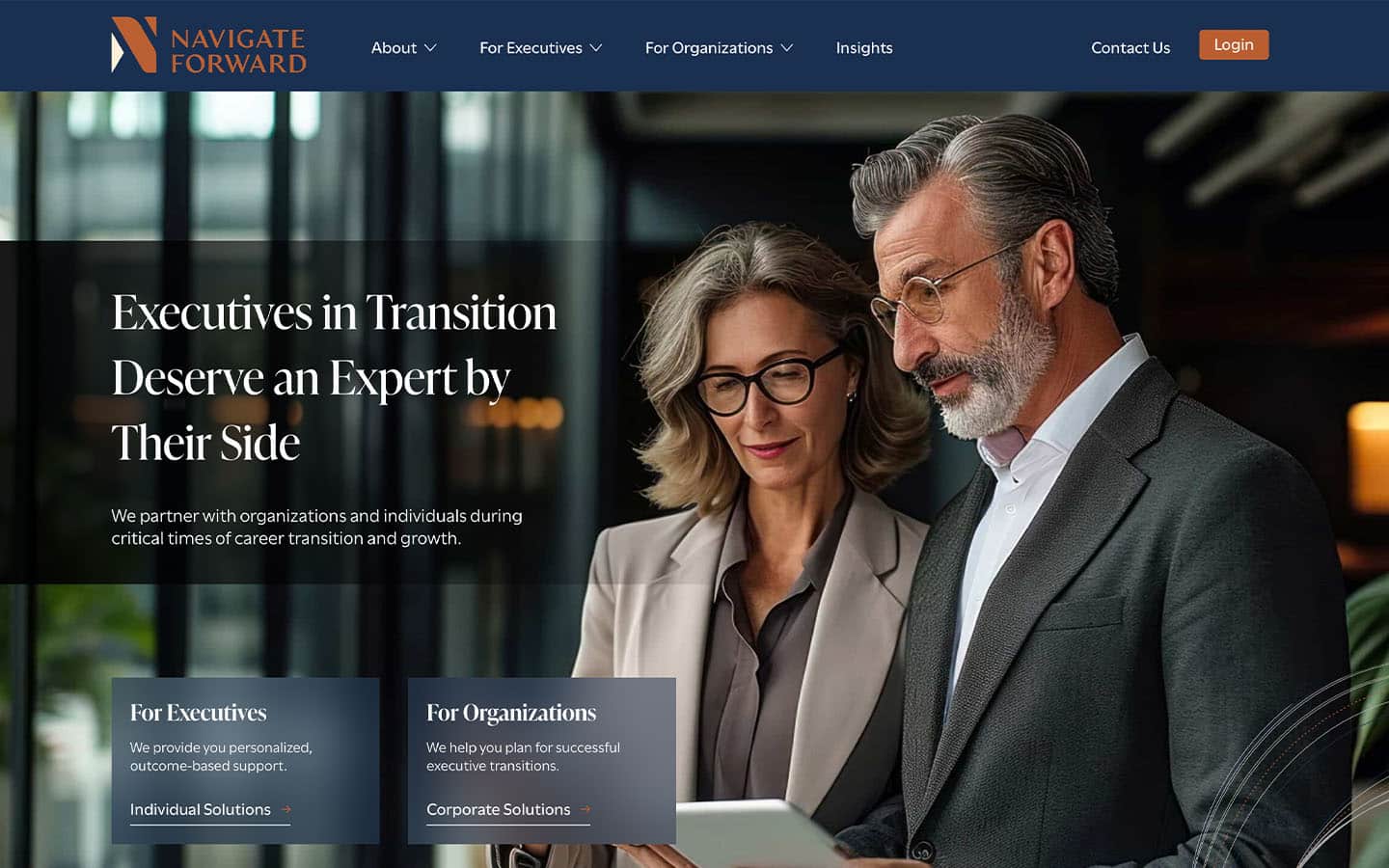 Navigate Forward website