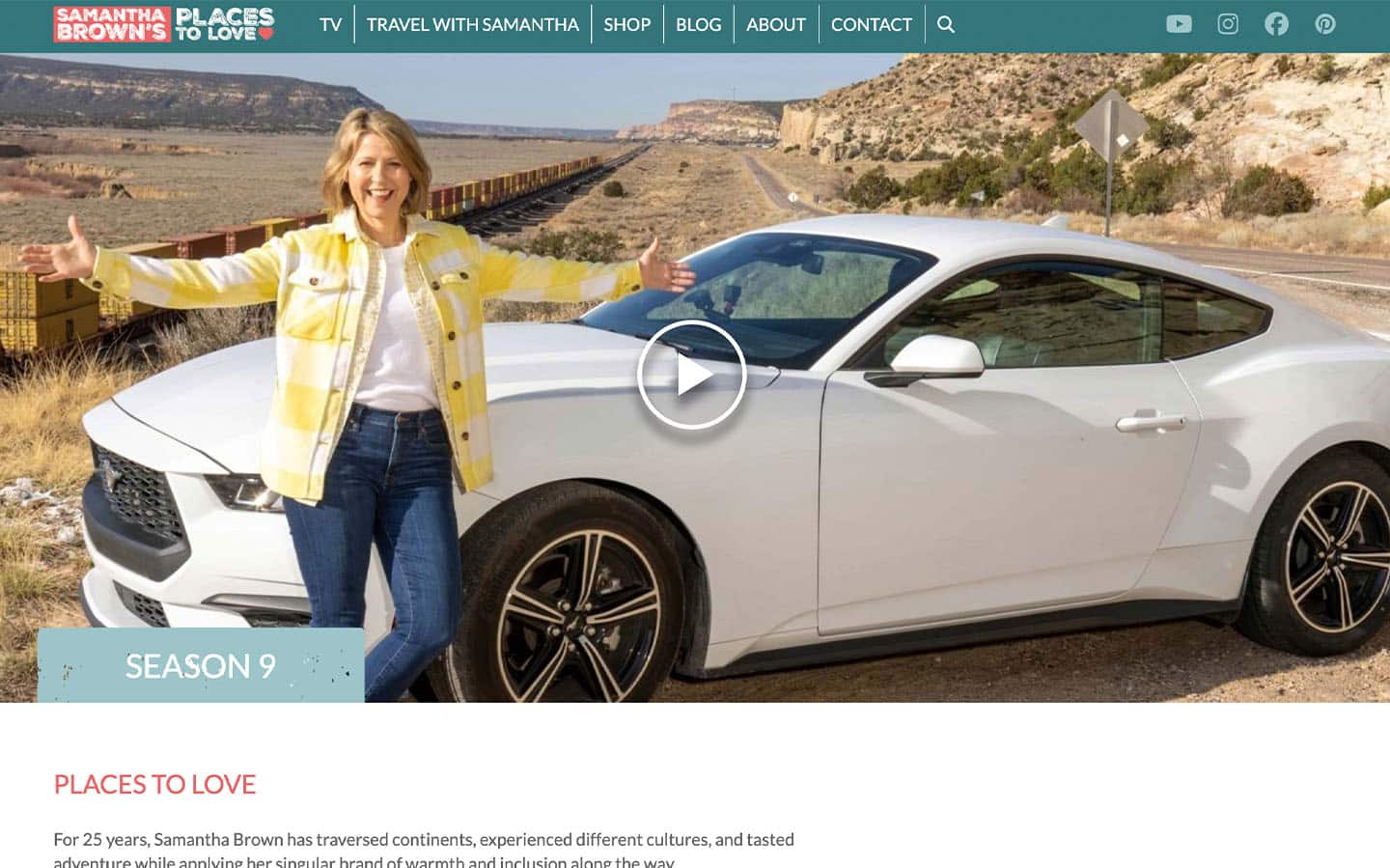 Samantha Brown website